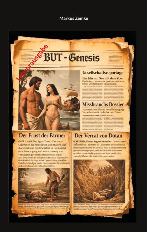 "BUT-Genesis", "Lehrerausgabe", Artikel: "Gesellschaftsreportage", "Missbrauchs Dossier", "Der Frust der Farmer", "Der Verrat von Dotan".