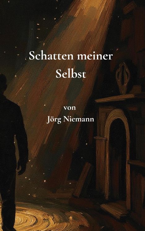 „Schatten meiner Selbst“ von Jörg Niemann in weißer Schrift auf einem dunklen, atmosphärischen Hintergrund.
