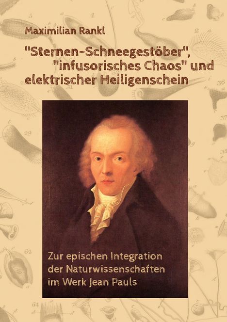 Der Text beschreibt ein Werk von Maximilian Rankl. Darunter ein Porträt eines Mannes mit hellem Hintergrund.