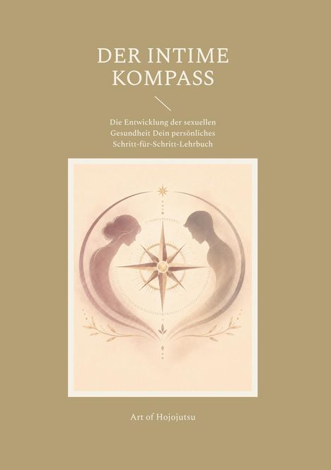 "DER INTIME KOMPASS", Schritt-für-Schritt-Lehrbuch zur sexuellen Gesundheit. Illustration von zwei Profilen und einem Kompass.