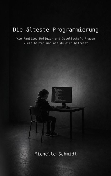 „Die älteste Programmierung: Wie Familie, Religion und Gesellschaft Frauen klein halten und wie du dich befreist.“ Mädchen am PC.