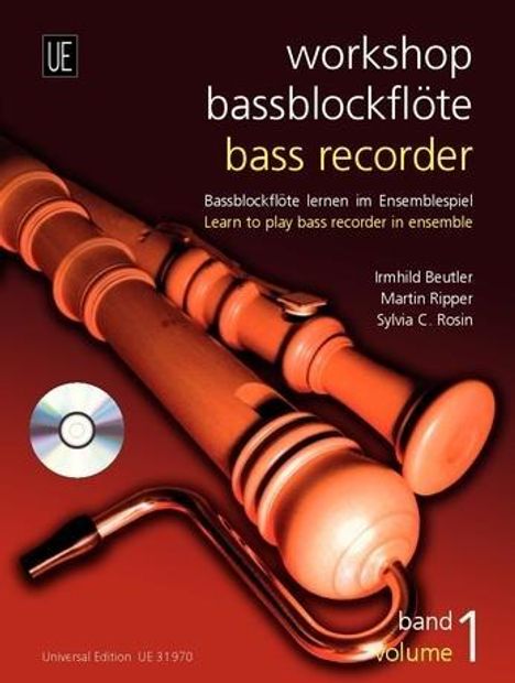 Workshop Bassblockflöte, für 3-5 Blockflöten (SA(A)TB) und Audio-CD. Vol.1, Noten