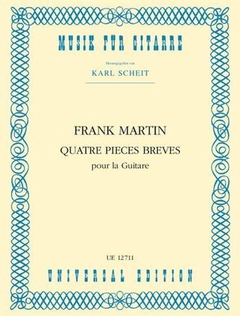 Martin, F: 4 Pièces brèves, Buch