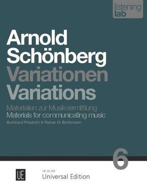Rainer O. Brinkmann: Arnold Schönberg - Variationen op. 31, Buch