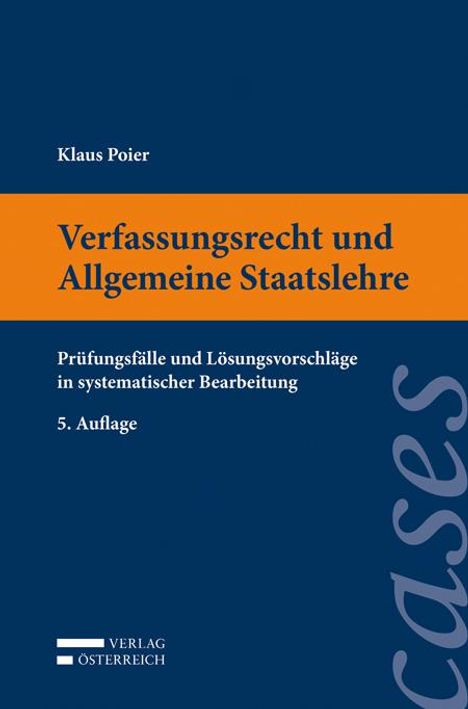 Klaus Poier: Verfassungsrecht und Allgemeine Staatslehre, Buch