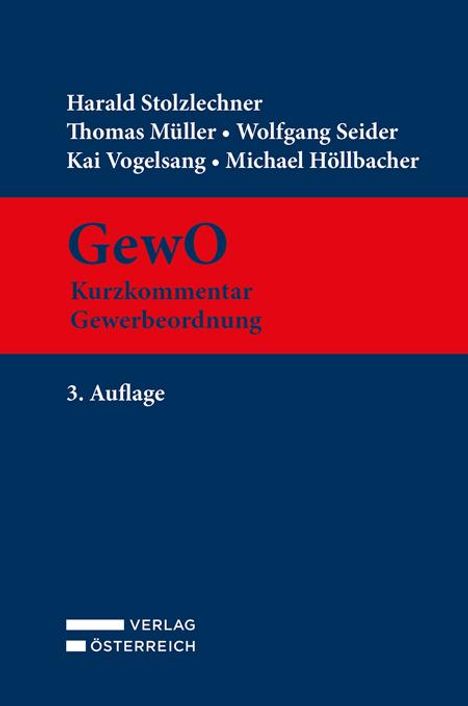 Harald Stolzlechner: GewO, Buch