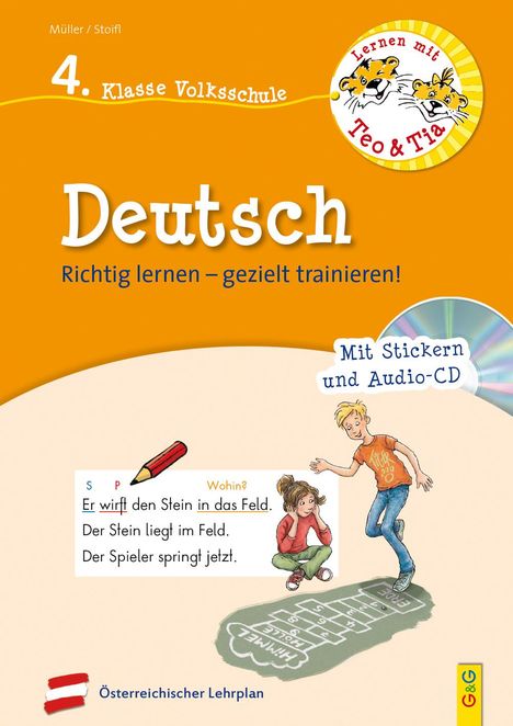 Erika Stoifl: Lernen mit Teo und Tia Deutsch - 4. Klasse Volksschule mit CD, Buch
