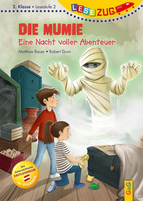 Matthias Bauer: LESEZUG/2. Klasse - Lesestufe 2: Die Mumie - Eine Nacht voller Abenteuer, Buch