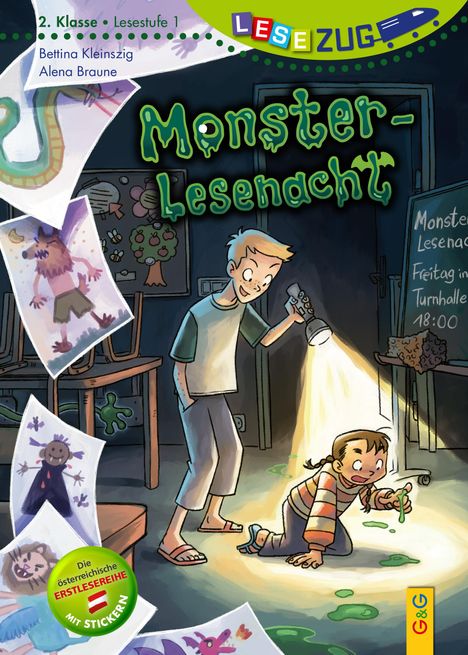 Bettina Kleinszig: LESEZUG/2. Klasse - Lesestufe 1: Monster-Lesenacht, Buch