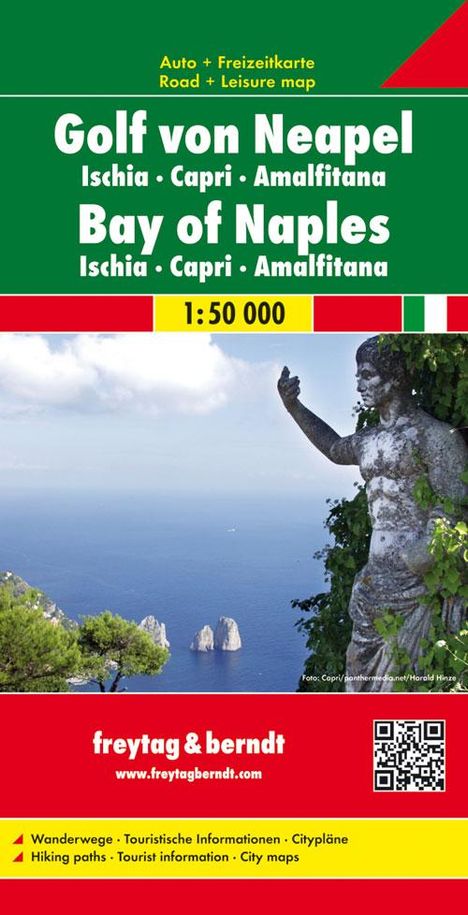 Golf von Neapel - Ischia - Capri - Amalfitana 1 : 50 000 Autokarte, Karten