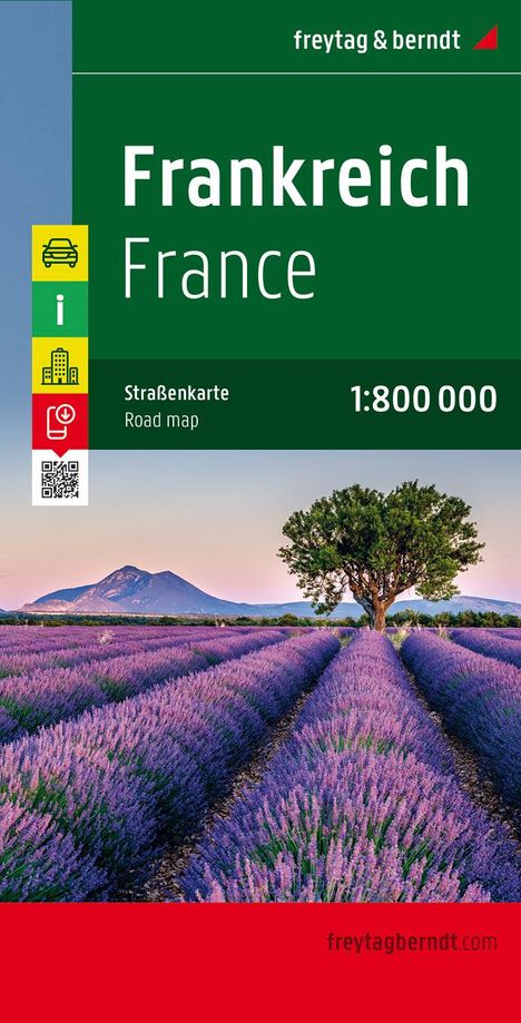 Frankreich 1 : 800 000 Strassenkarte, Karten