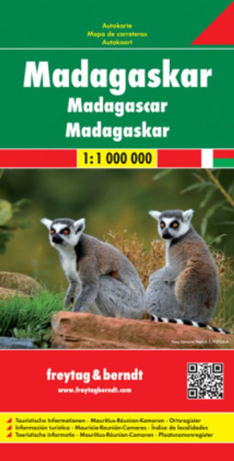 Madagaskar 1 : 1 000 000, Karten