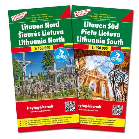 Litauen, Autokarten Set 1:150.000, Karten