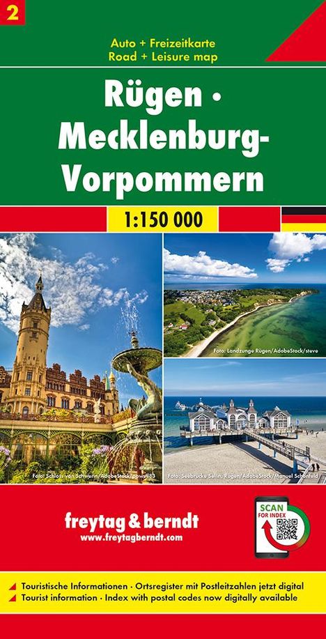 Rügen - Mecklenburg-Vorpmmern, Autokarte 1:150.000, Blatt 2, Karten