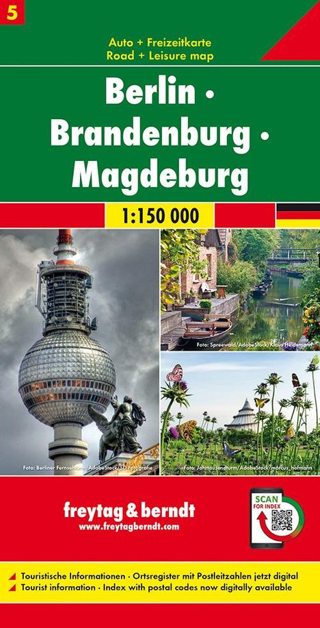 Berlin - Brandenburg - Magdeburg, Autokarte 1:150.000, Blatt 5, Karten