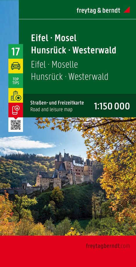 Eifel - Mosel - Hunsrück - Westerwald, Autokarte 1:150.000, Karten