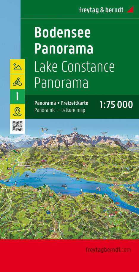 Bodensee Panorama, Freizeitkarte 1:75.000, Karten