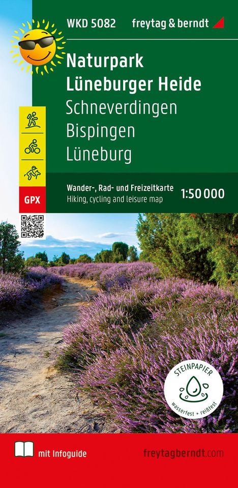 Naturschutzgebiet Lüneburger Heide, Wander- und Radkarte 1:50.000, Karten