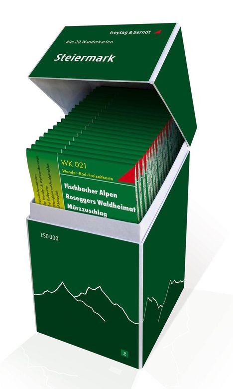 Steiermark, Wanderkarten Set 1:50.000, Karten