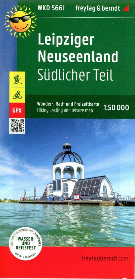 Leipziger Neuseenland - Südlicher Teil, Wander-, Rad- und Freizeitkarte 1:50.000, freytag &amp; berndt, WKD 5661, Karten