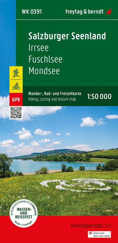 Salzburger Seenland, Wander-, Rad- und Freizeitkarte 1:50.000, freytag &amp; berndt, WK 0391, Karten