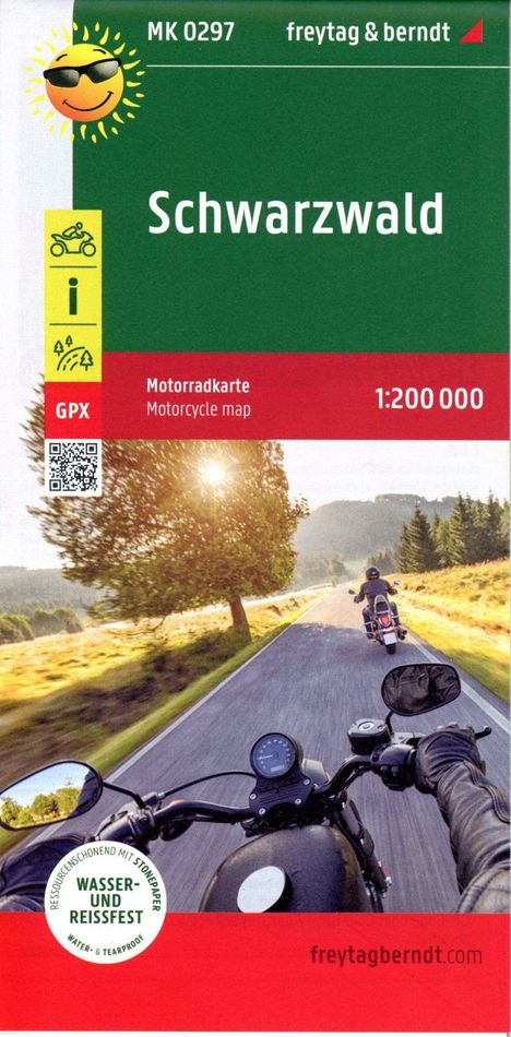 Schwarzwald, Motorradkarte 1:200.000, freytag &amp; berndt, Karten