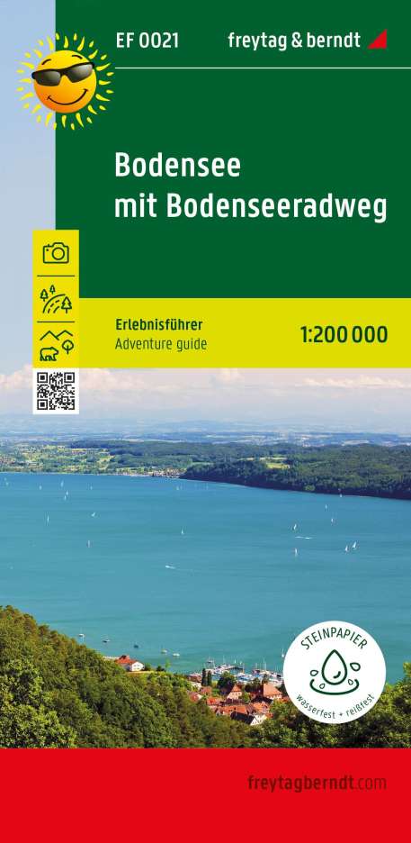Bodensee mit Bodensee-Radweg, Erlebnisführer 1:130.000, freytag &amp; berndt, EF 0021, Karten