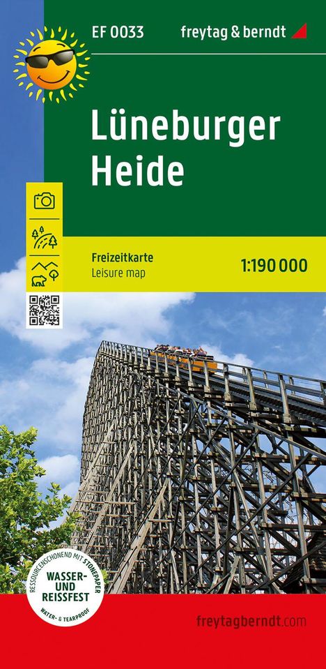 Lüneburger Heide, Erlebnisführer 1:190.000, freytag &amp; berndt, EF 0033, Karten