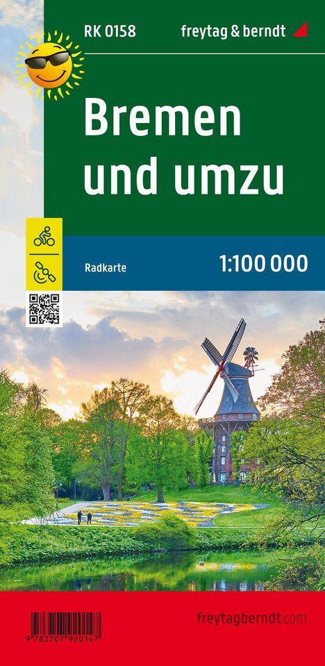 Bremen und umzu, Radkarte 1:100.000, Karten