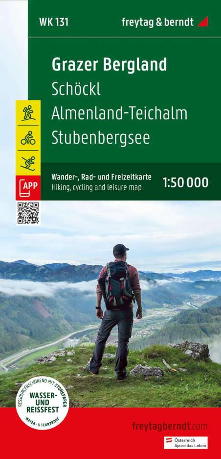 Grazer Bergland, Wander-, Rad- und Freizeitkarte 1:50.000, freytag &amp; berndt, WK 131, Karten