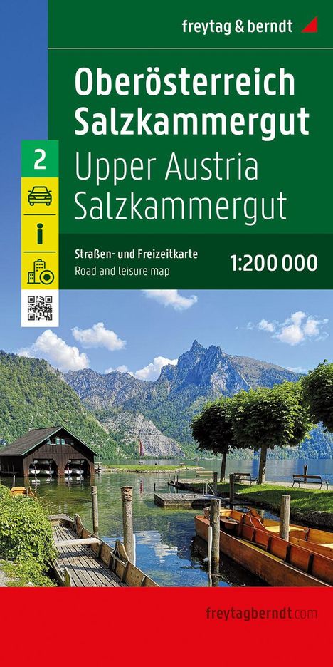 Oberösterreich - Salzkammergut, Straßen- und Freizeitkarte 1:200.000, freytag & berndt, Karten
