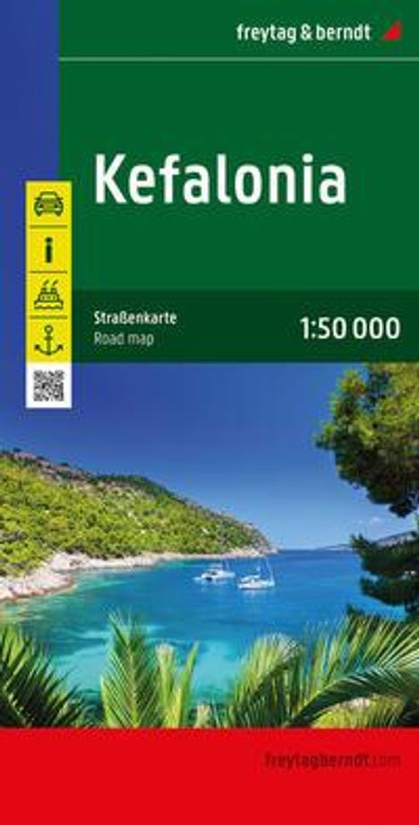 Kefalonia, Straßenkarte 1:50.000, freytag & berndt, Karten
