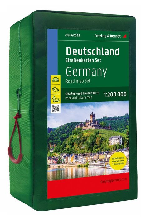 Deutschland, Straßenkarten-Set 1:200.000, 2024/2025, freytag &amp; berndt, Buch