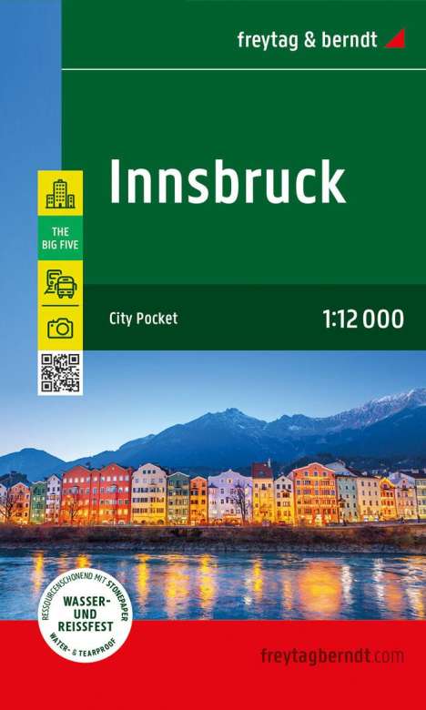Innsbruck, Stadtplan 1:8.000, freytag &amp; berndt, Karten