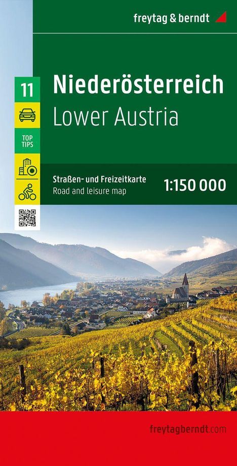 Niederösterreich, Straßen- und Freizeitkarte 1:150.000, freytag &amp; berndt, Karten