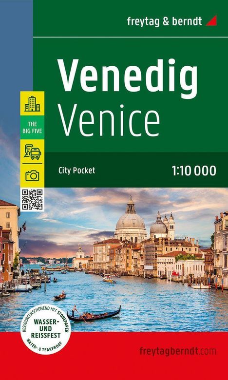 Venedig, Stadtplan 1:10.000, freytag &amp; berndt, Karten