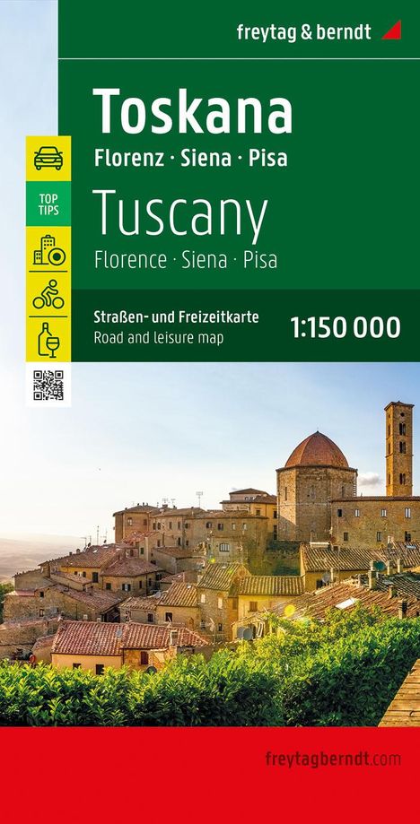 Toskana, Straßen- und Freizeitkarte 1:150.000, freytag &amp; berndt, Karten