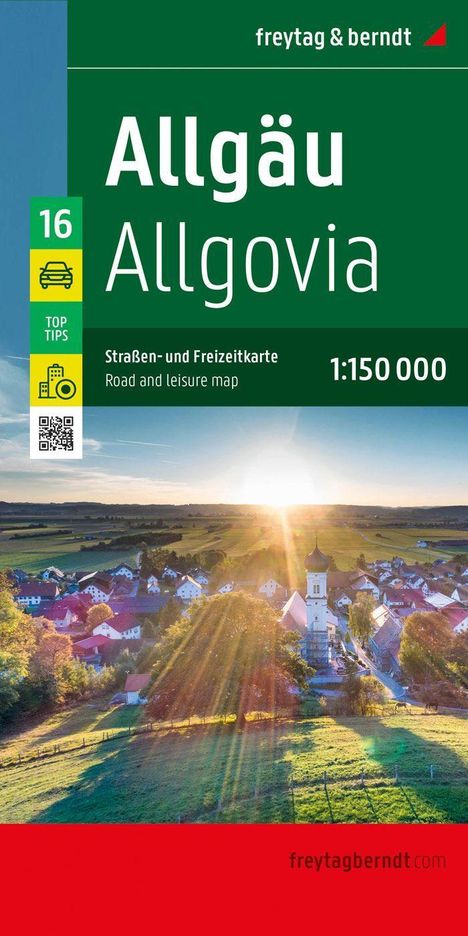 Allgäu, Straßen- und Freizeitkarte 1:150.000, freytag &amp; berndt, Karten