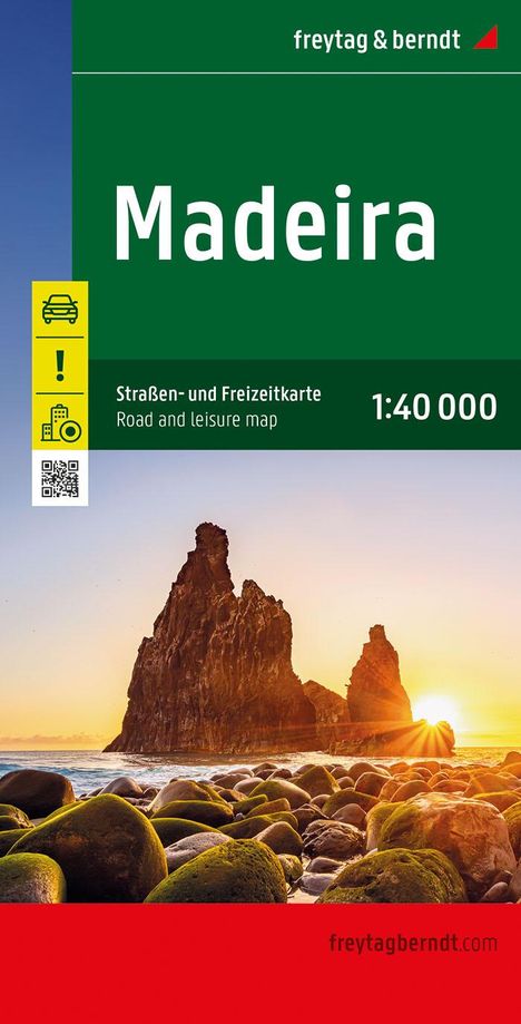 Madeira, Straßen- und Freizeitkarte 1:40.000, freytag &amp; berndt, Karten