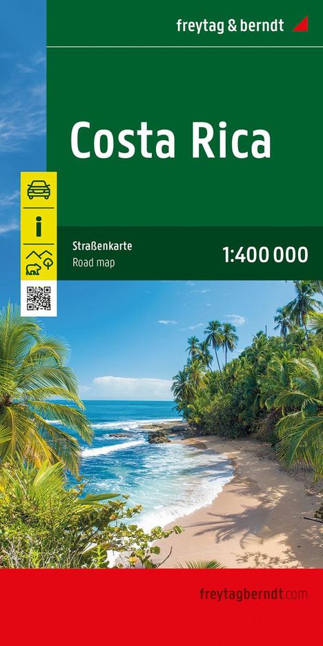 Costa Rica, Straßenkarte, 1:400.000, Karten