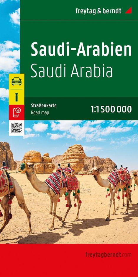 Saudi-Arabien, Straßenkarte 1:2.000.000, freytag &amp; berndt, Karten