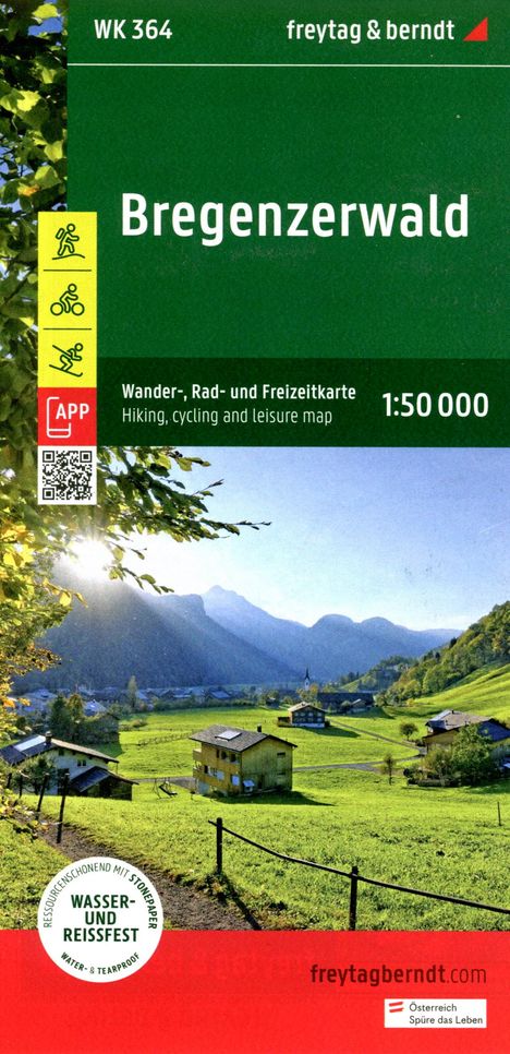 Bregenzerwald, Wander-, Rad- und Freizeitkarte 1:50.000, Karten