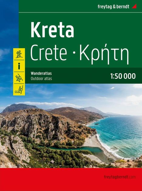 Kreta, Wanderatlas 1:50.000, freytag &amp; berndt, Buch