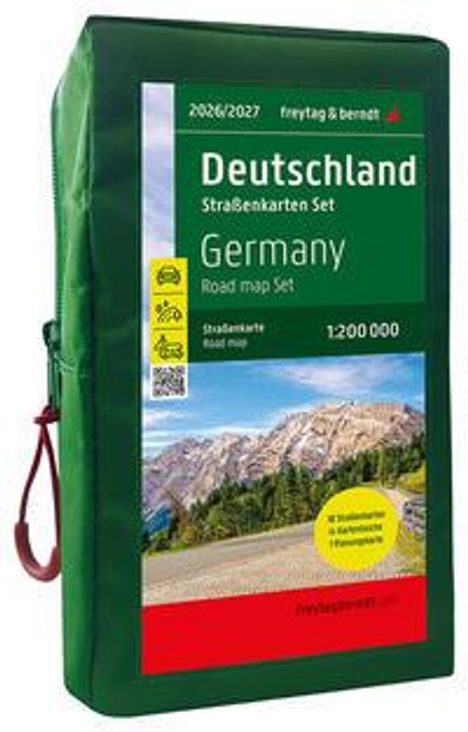 Deutschland, Straßenkarten-Set 1:200.000, 2026/2027, freytag &amp; berndt, Karten