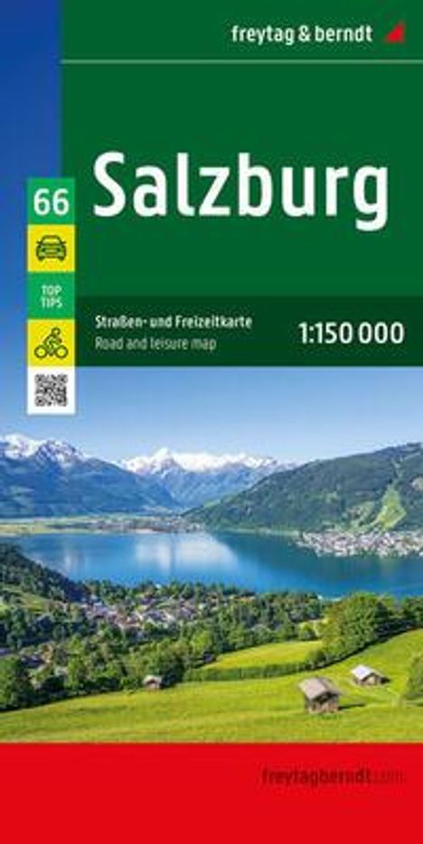 Salzburg, Straßen- und Freizeitkarte 1:150.000, freytag &amp; berndt, Karten