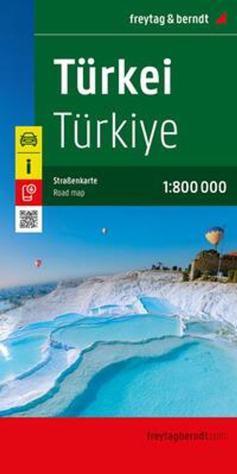 Türkei, Straßenkarte 1:800.000, freytag &amp; berndt, Karten