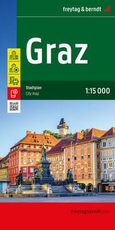 Graz, Stadtplan 1:15.000, freytag &amp; berndt, Karten