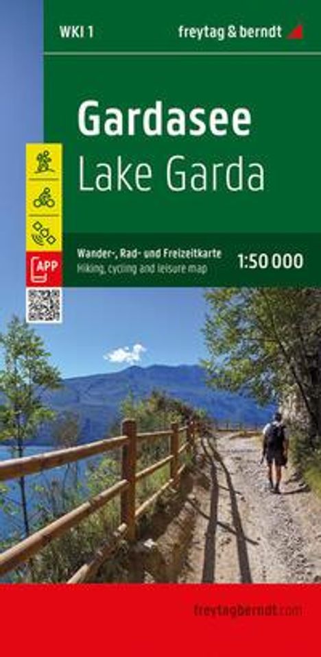 Gardasee, Wander-, Rad- und Freizeitkarte 1:50.000, freytag &amp; berndt, Karten