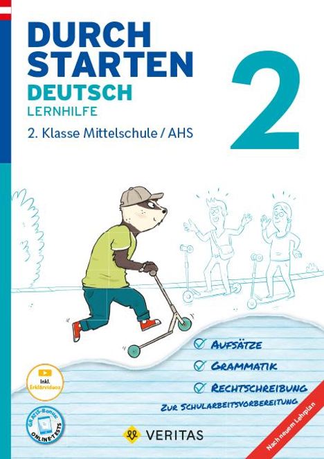 Jutta Hofer: Durchstarten 2. Klasse - Deutsch Mittelschule/AHS - Lernhilfe, Buch