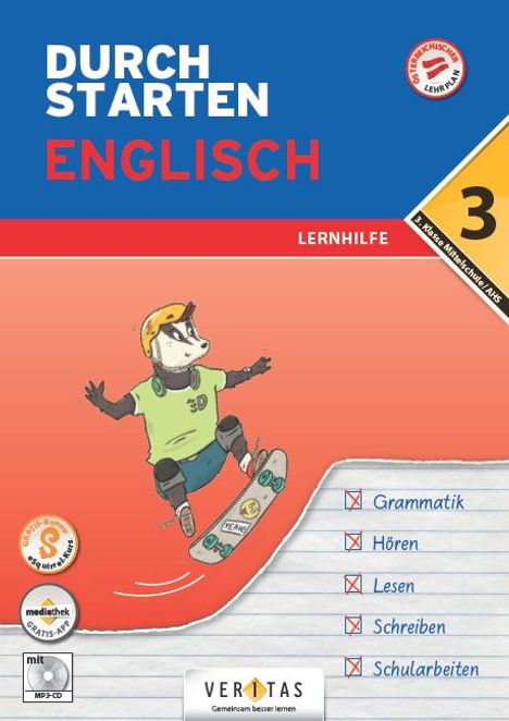 Franz Zach: Durchstarten 3. Klasse - Englisch Mittelschule/AHS - Lernhilfe, Buch